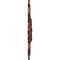 Ekena Millwork Katheryn Ceiling Medallion, Hand-Painted Burnished Mahogany Crackle, 18 1/8"OD x 1 1/4"P CM18KABMC - alternate 2
